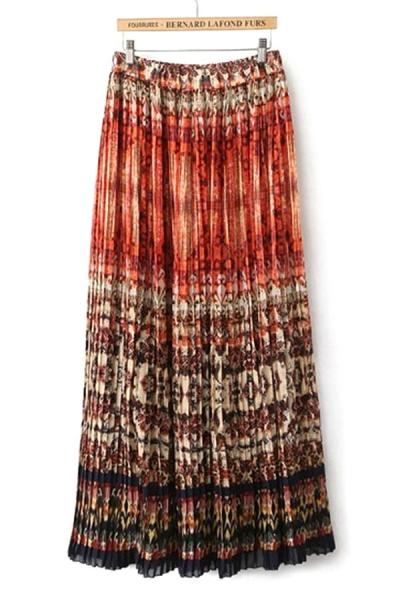 Oasap Distress Dip-dye Pleated Dress