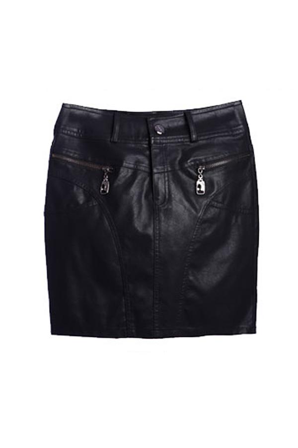 Oasap Zipper Detail Bodycon Fit Tube Skirt