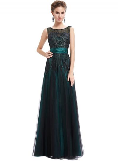 Oasap Women's Elegant Sleeveless High Waist Pleated Prom Evening Dress