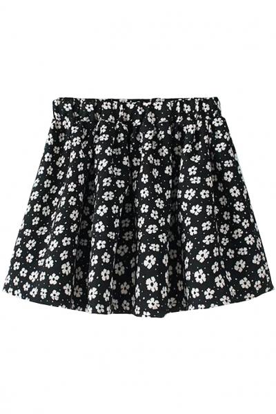 Oasap Secret Love Floral Mini Skirt