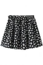 Oasap Secret Love Floral Mini Skirt