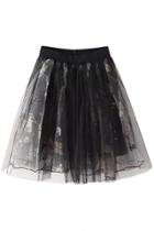 Oasap Sweet Printed Lace Mini Skirt