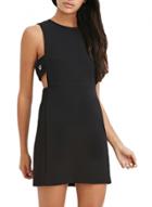 Oasap Women's Fashion Summer Black Sleeveless Shift Mini Dress