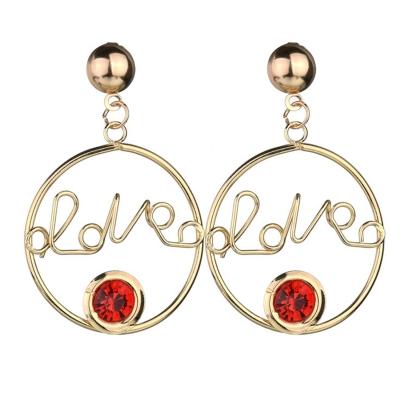 Oasap Alloy Round Circle Fashion Earrings