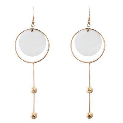 Oasap Beautiful Shell Plated Alloy Drop Earrings