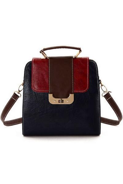 Oasap Chic Color Block Bag