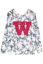 Oasap W Initial Loose Sweatshirt