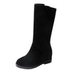 Oasap Solid Height Increasing Mid-calf Boots
