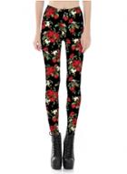Oasap Elastic Waisted Floral Printed Pants