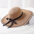 Oasap Big Brim Hat Floppy Foldable Straw Hat Summer Beach Hat