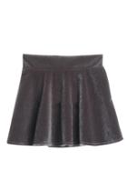 Oasap A-line Faux Fur Mini Skirt