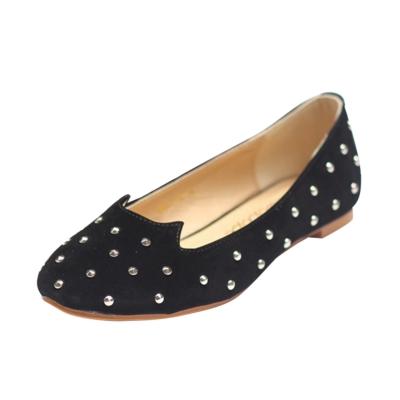 Oasap Cute Round Toe Flat Heels Rivet Cat Shape Shoes
