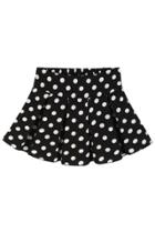 Oasap Dotted Pleated A-line Skirt