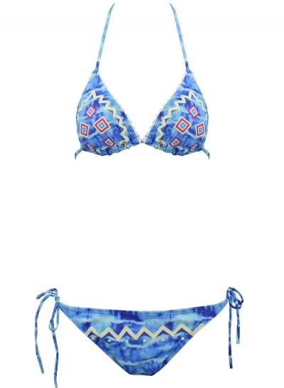 Oasap Women's Geometric Graphic Halter Bikini
