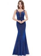 Oasap Elegant Sleeveless Long Prom Mermaid Dress