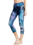 Oasap Printed Wide Waistband Dri-fit Sports Cropped Leggings