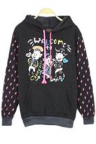 Oasap Cute Three Pig Graphic Hoodie
