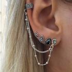 Oasap Vintage Asymmetric Chain Design Sets Earrings
