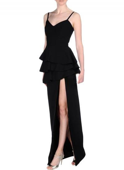 Oasap Women's Hot Spaghetti Strap High Slit Dress