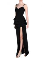 Oasap Women's Hot Spaghetti Strap High Slit Dress