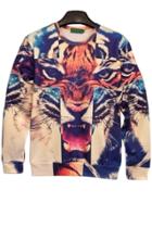Oasap Lifelike Tiger Sweatshirt