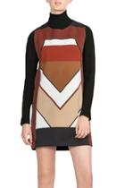 Oasap Wome's Round Neck Color Block Tank Dress