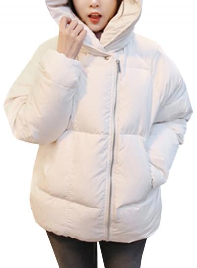 Oasap Women's Fashion Winter Hooded Short Down Coat Outwear
