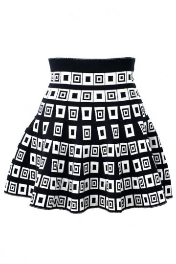 Oasap Geometric Mini Skirt