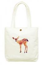 Oasap Fashion Deer Print White Tote
