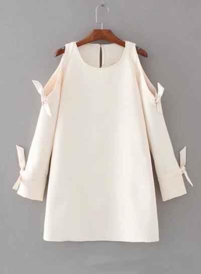 Oasap Off Shoulder Long Sleeve Pullover Blouse