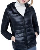 Oasap Women's Casual Packable Lightweight Hooded Down Jacket