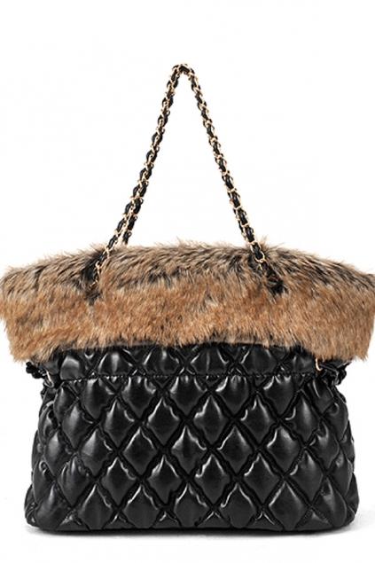 Oasap Trend Diamond Latticed Tote
