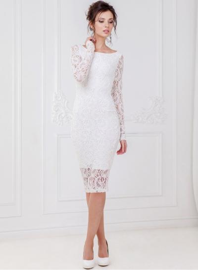 Oasap Fashion Long Sleeve Lace Slim Dress