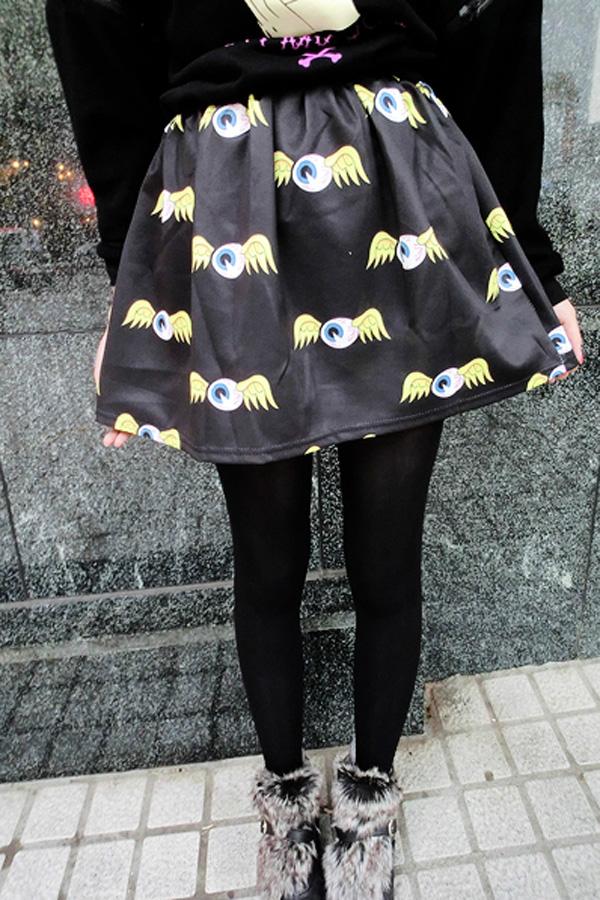 Oasap Cartoon Print Harajuku Style Skirt