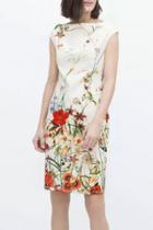 Oasap Floral Print Bodycon Cheongsam Dress
