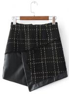 Oasap High Waist Pu Leather Mini Skirt