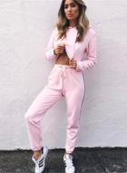 Oasap Hooded 2 Piece Sweat Suit