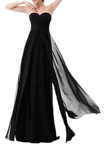Oasap Classic Chiffon Strapless Empire Prom Dress