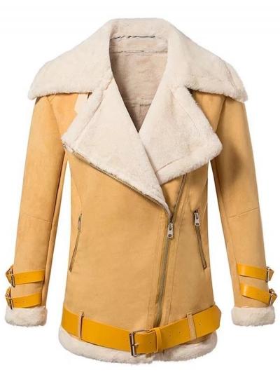 Oasap Fashion Long Sleeve Coat With Belt
