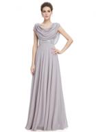 Oasap Women's Cowl Neck Maxi Ball Gown Prom Evening Dress