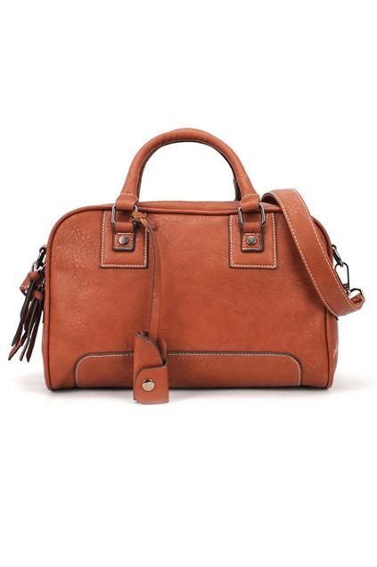Oasap Zipped Wholecolored Motorcycle Shoulder Bag