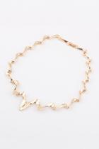 Oasap Wavy Gold-tone Necklace