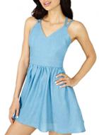 Oasap Women's Fashion Sleeveless Back Strap Mini Denim Dress