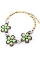 Oasap Luxury Solid Faux Stone Necklace