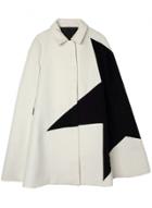 Oasap Women's Fashion Winter Zipper Cloak Cape Woolen Coat