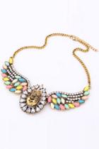 Oasap Color Block Wing Necklace