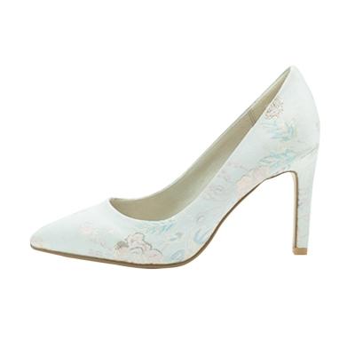 Oasap Pointed Toe Stiletto Heels Floral Embroidery Pumps