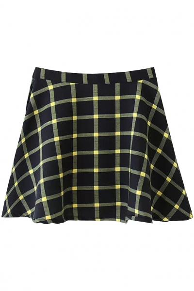 Oasap Sweet Plaid Mini Skirt