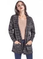Oasap Long Sleeve Striped Pattern Kinit Cardigan With Pockets