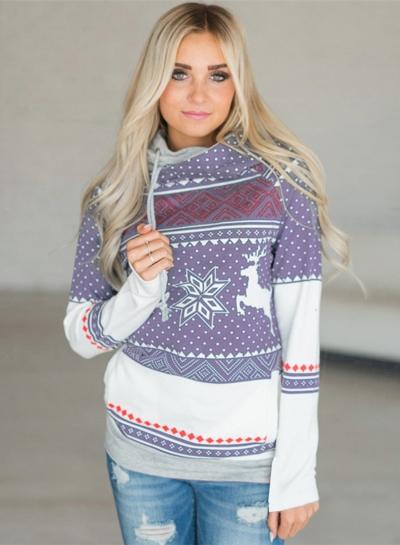 Oasap Long Sleeve Christmas Pullover Sweater